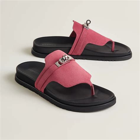 hermes sandalen lila|Hermes empire sandals.